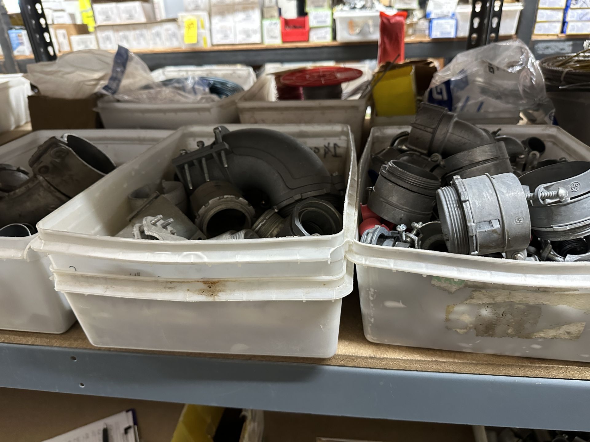 LOT Asst. Couplings, Connectors, Plates, Rings, Clips, Fasteners, Fittings, Chain, Cable, Hanging - Image 6 of 6