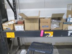 Lot of Asst. Bearings, Seals, Accessories on (1) Shelf