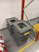 LOT OF LOT OF 9 ULINE 21 1/2 IN. X 17 1/2 IN. METAL UTILITY CARTS
