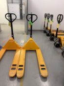 ULINE PALLET JACK MOD H4803, 5500 LB CAP. NOTE: LATE DELIVERY