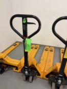 ULINE NARROW FORK PALLET JACK MOD H-1193, 5500 LB CAP.