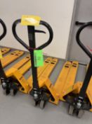ULINE NARROW FORK PALLET JACK MOD H-1193, 5500 LB CAP.