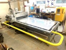 SEE VIDEO - 2009 HAAS SR100 CNC 4X8 PANEL ROUTER, S/N: 1072734