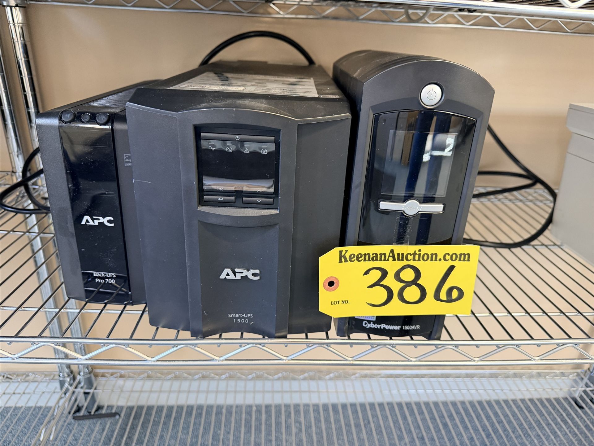 BID PRICE X 3 - (3) BATTERY BACKUPS: APC & CYBER POWER