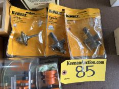 LOT OF 3-DEWALT CARBIDE ROUTER BITS: