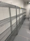 BID PRICE X 3 - (4) ULINE 6'X18"X6'H WIRE STORAGE RACKS