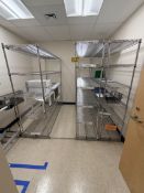 BID PRICE X 3 - (3) ULINE 6'X18"X72"H WIRE STORAGE RACKS