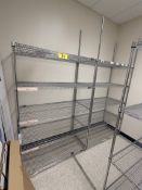 BID PRICE X 2 - (2) ULINE 4'X18"x72"H & 96"H WIRE STORAGE RACKS