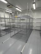 BID PRICE X 5 - (5) ULINE 5'X2'X82"H WIRE STORAGE RACKS