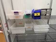 MISC. LOT: TOTES, SAMPLE DRAWERS S/S