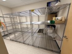 BID PRICE X 5 - (5) ULINE 6'X24"X73"H WIRE STORAGE RACKS