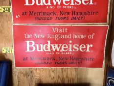 BUDWEISER SIGN 44"X21"