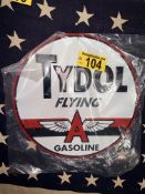 TYDOL GASOLINE SIGN, 24"
