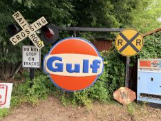 RAILROAD CROSSING SIGN & LIGHTS
