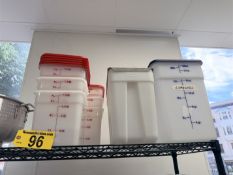 BID PRICE X 8 - (8) ASSORTED INGREDIENT BINS