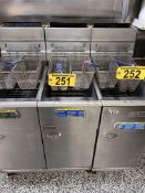 PITCO MODEL 40D NATURAL GAS DEEP FAT FRYER, 40LB., 115,000 BTU, W/ 2-FRY BASKETS