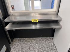 BID PRICE X 2 - (2) REGENCY 48" X 15" S/S WALL SHELVES, MODEL 600WS1548