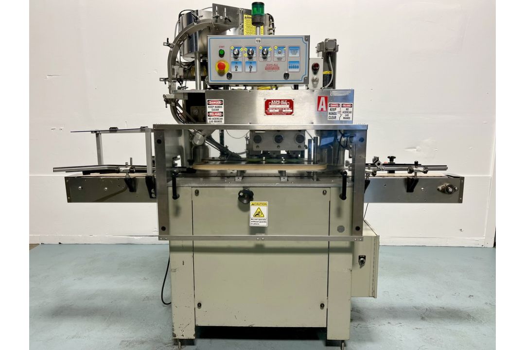 Kaps All 6-Spindle Automatic Capper with FSRF centrifugal cap feeder ...