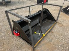 RayTree Skid Steer 72" Power Rake Bucket RMRB72