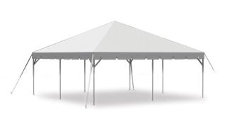 Anchor Industries 20' x 40' Fiesta Expandable Frame Tent, White Top