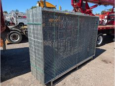 (20) 112"x72" Chain Link Fence Panels W/ Feet & Connectors
