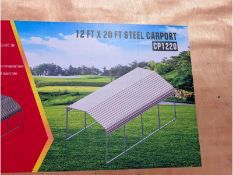12' x 20' Steel Carport Model CP1220