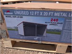 Rhino 12' x 20' Metal Livestock Shed Model: AGR-LS1220