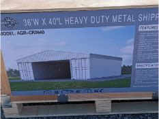 36' x 40' Shipping Container Roof Kit Model AGR-CR3640
