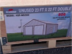 Rhino 23' x 22' Double Garage Model: AGR-MS2322