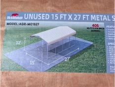 Rhino 15' x 27' Metal Carport AGR-MC1527