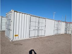 1 Trip High Side 40' Shipping Container W/ 2 Side Doors
