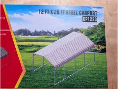 12' x 20' Steel Carport Model CP1220