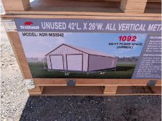 Rhino 42' x 26' x 14' All Vertical Metal Garage AGR-MS2642