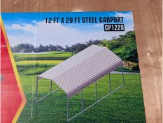 12' x 20' Steel Carport Model CP1220