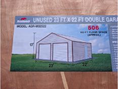Rhino 23' x 22' Double Garage Model: AGR-MS2322