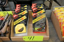 Lot - (4) Starrett ControLok Model AY1-25 1" x 25' Tape Measures and (4) Starrett ControLok Model