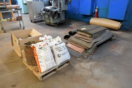 Lot - Rubber Floor Mats, Oil Absorbent Socks, Bags of Oil Absorbent and (1) Bag of Ice Melt on (2)