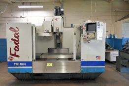 Fadal VMC 4020 CNC Vertical Machining Center, s/n 8909629; Fadal CNC Control, 15 HP Spindle, 10,
