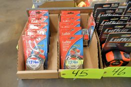 Lot - (11) Lufkin Model 2034CME 3/4" x 13' Tape Measures in (2) Boxes (NEW)