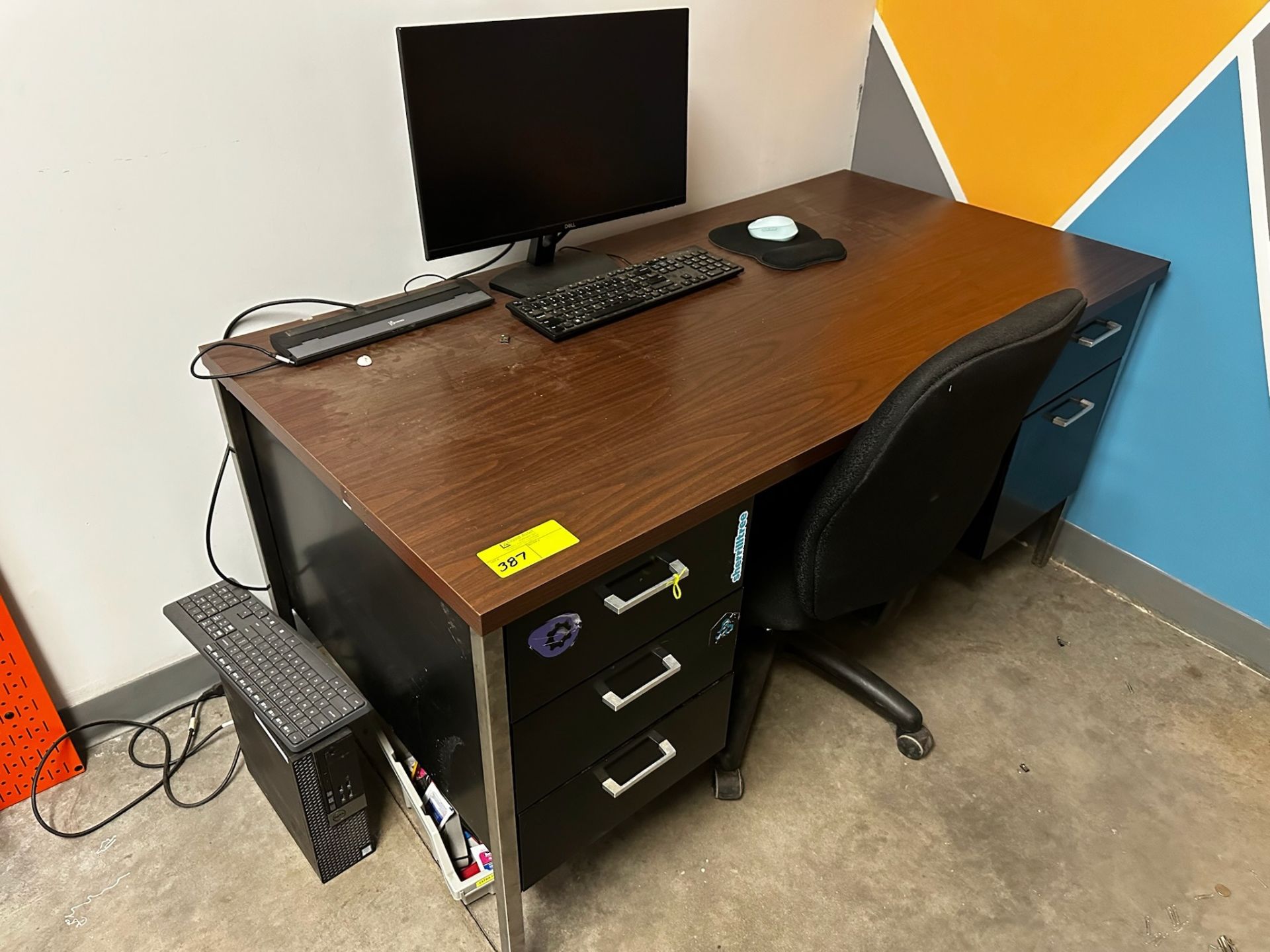 Complete 2 Desk Office with All Contents