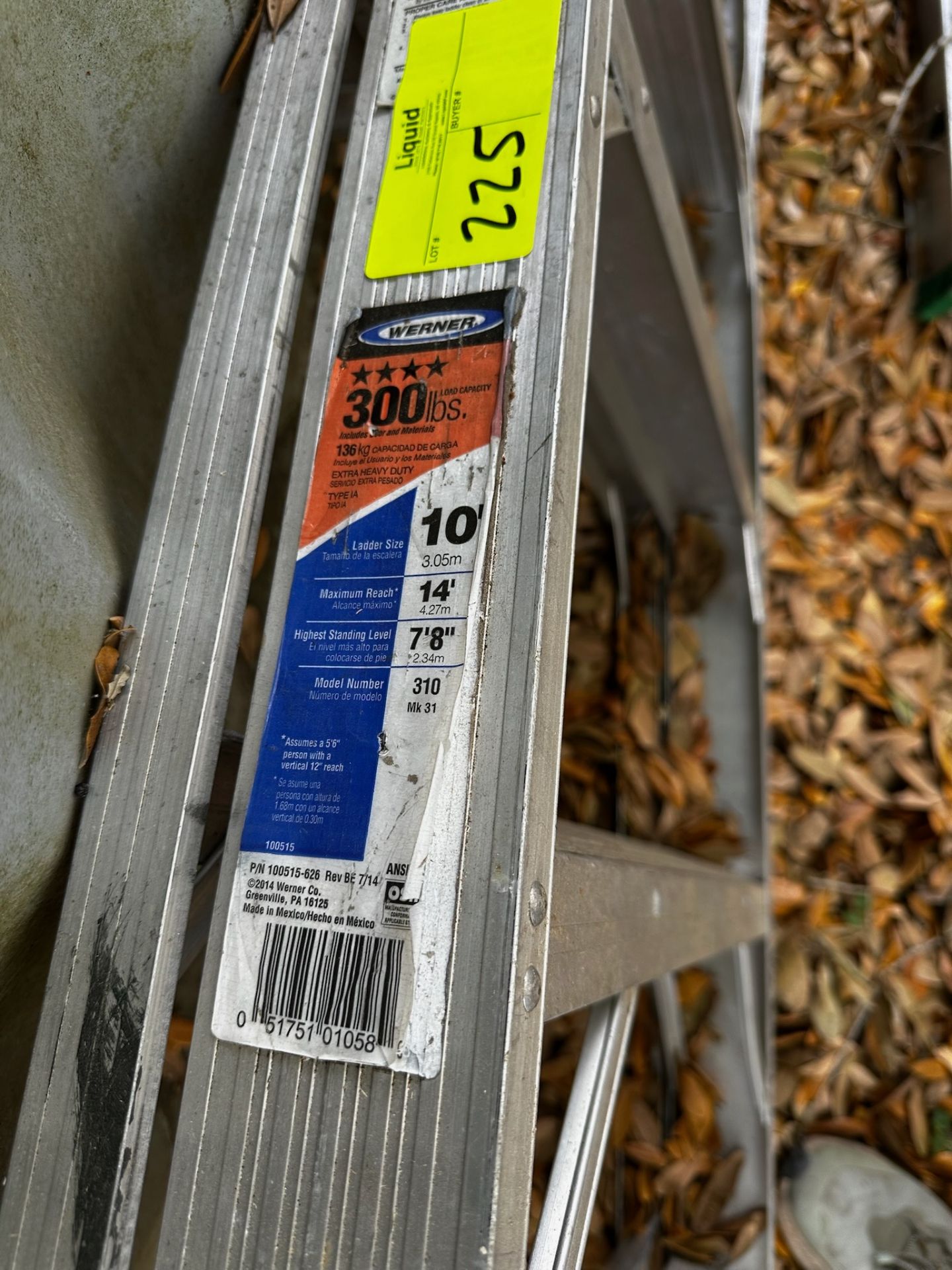10' Werner Folding Ladder - Image 2 of 2