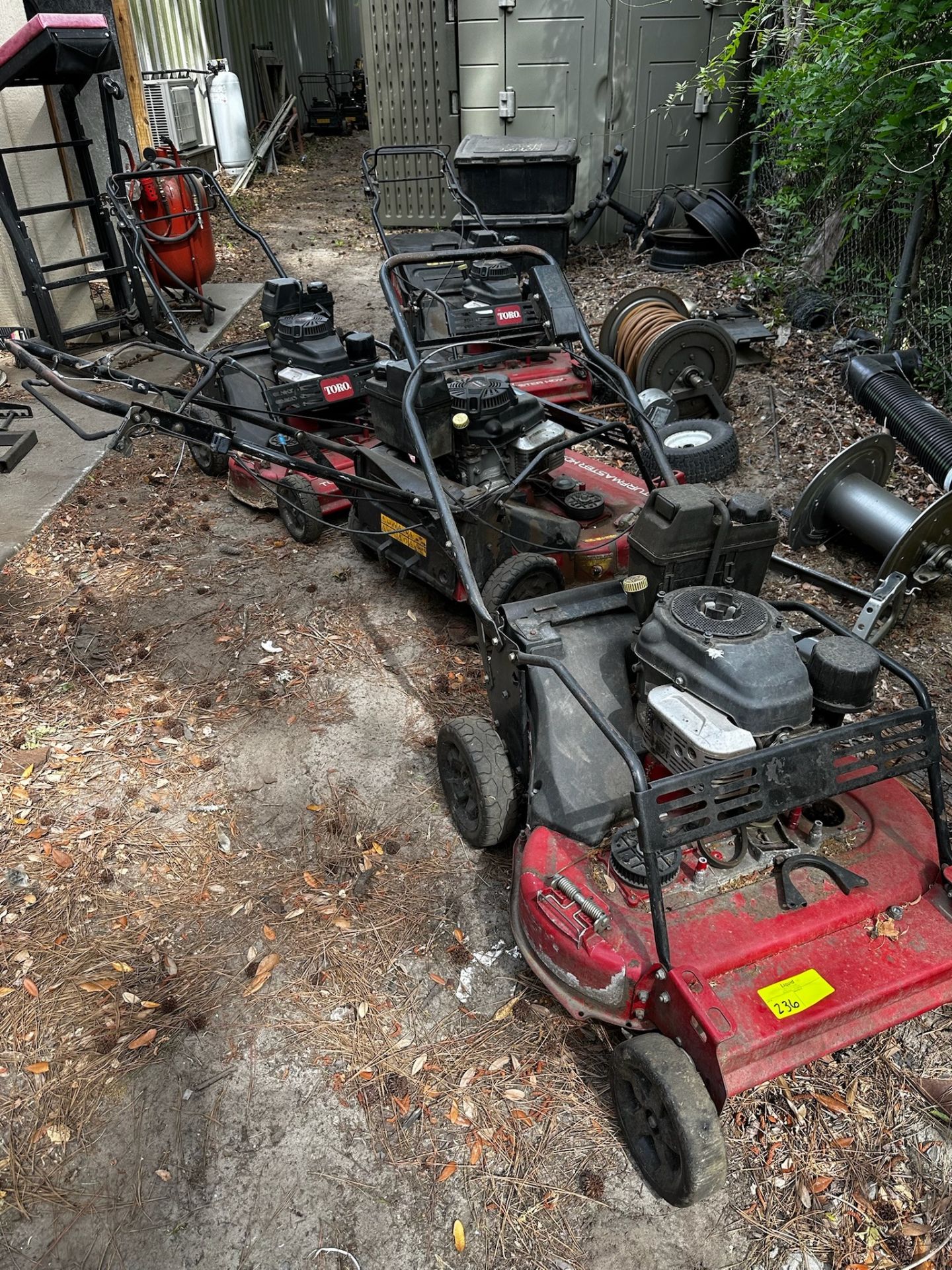 Lot of 2 Toro TurfMaster 22215 30" Walk-Behind Mower, Non-Operational
