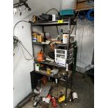Metal Shelf with Contents