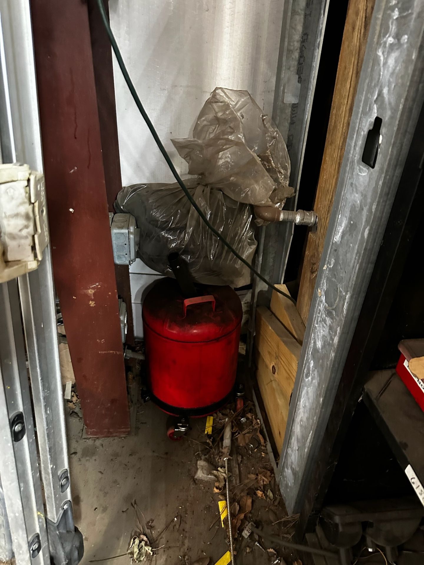 Metal Shelf with Contents, Ladder, Tank - Image 5 of 5