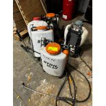 Lot of 5 Backpack Sprayer, Unknow Operational Condition
