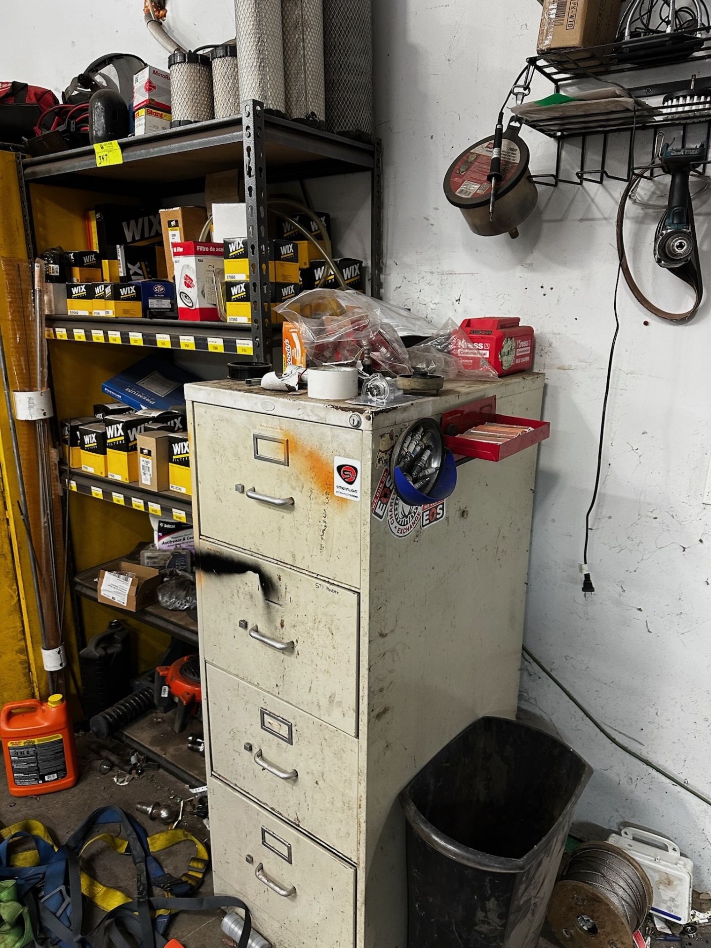 Metal Shelf and File Cabinet with Contents - Image 5 of 5