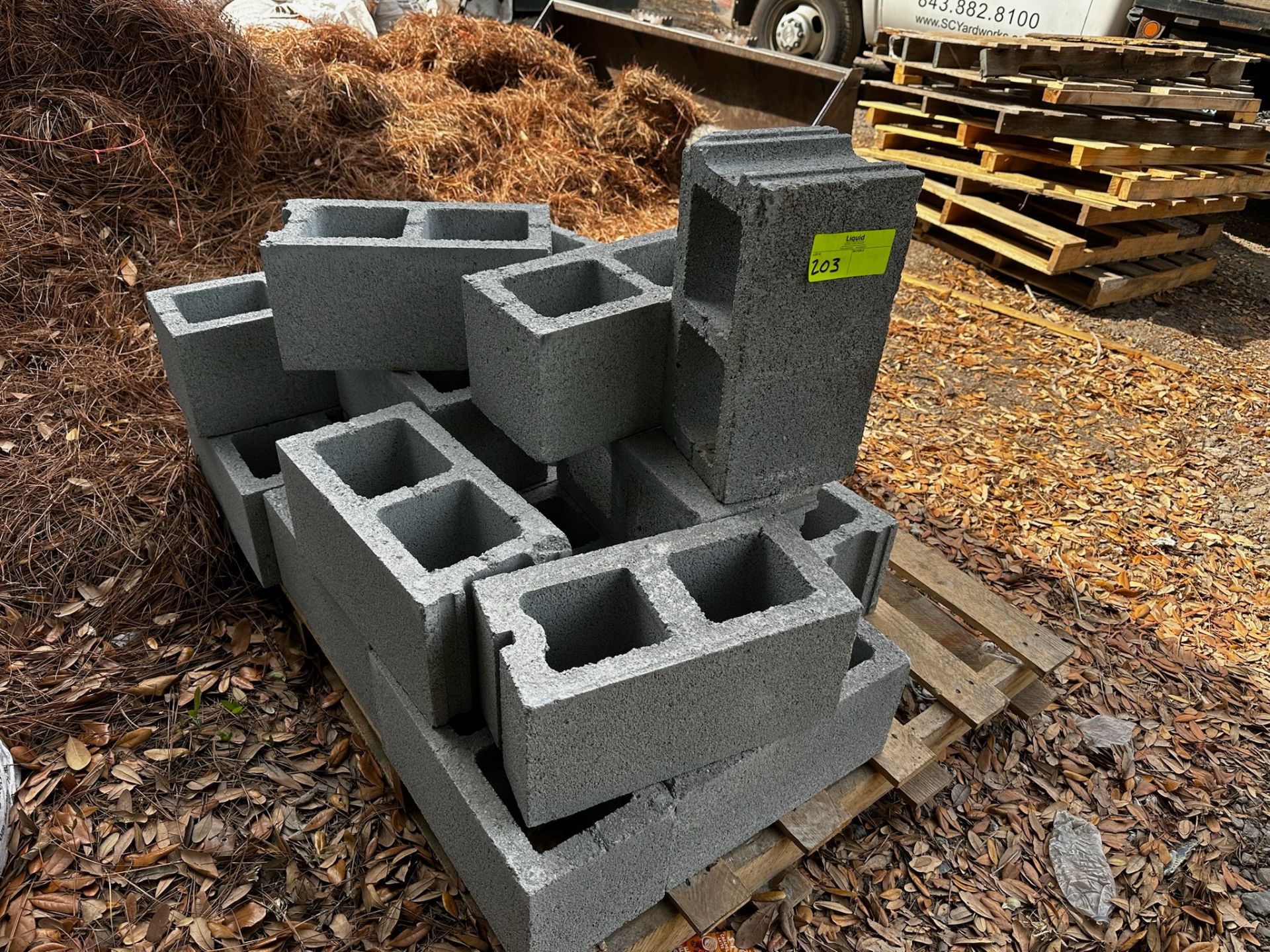 Pallet of Cinder Blocks