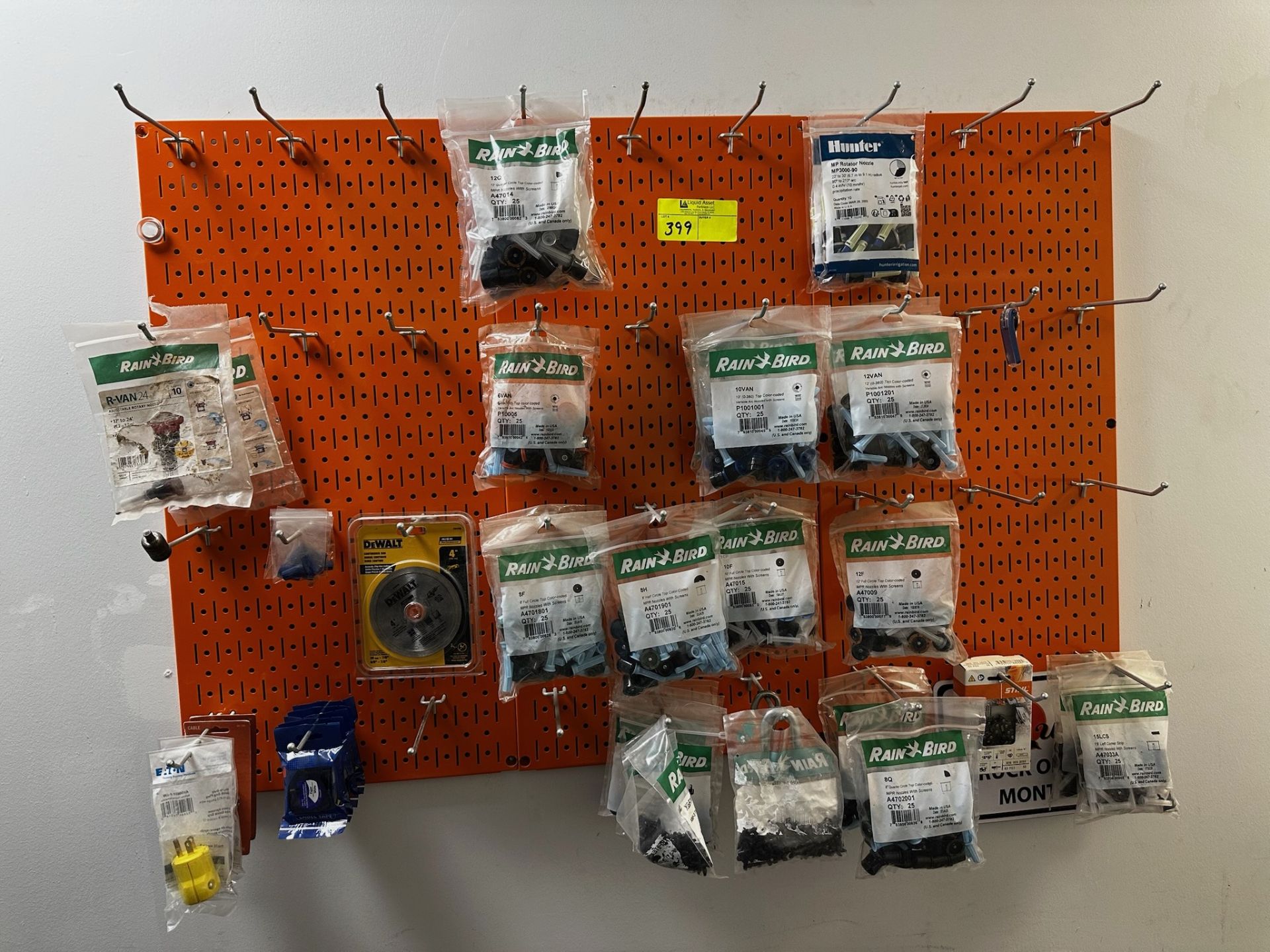 Peg Board with Irrigation Replacement Parts