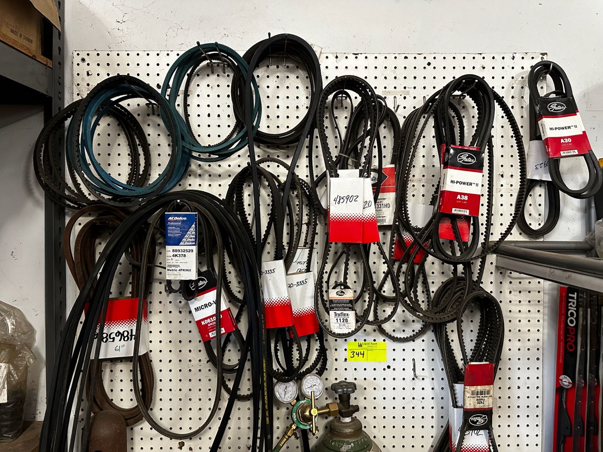 Peg Board with Belts