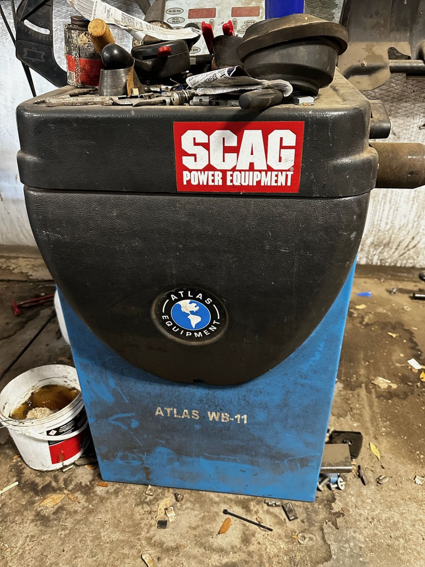 Atlas WB-11 Computerized Wheel Balancer and Small Parts Bins with Conent - Image 3 of 6